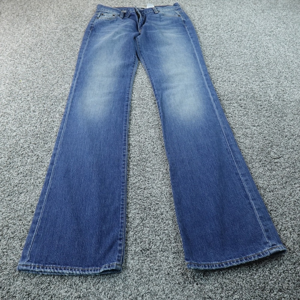 VTG Gap Jeans Womens 8 Dark Blue Denim Pants Low Rise Boot Cut Flare USA Y2K 00s
